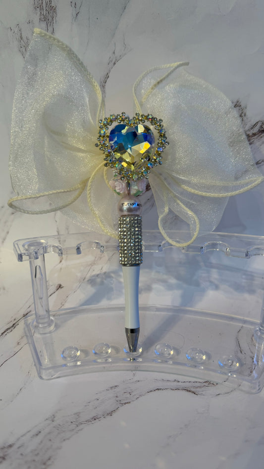 Bling Heart Bow