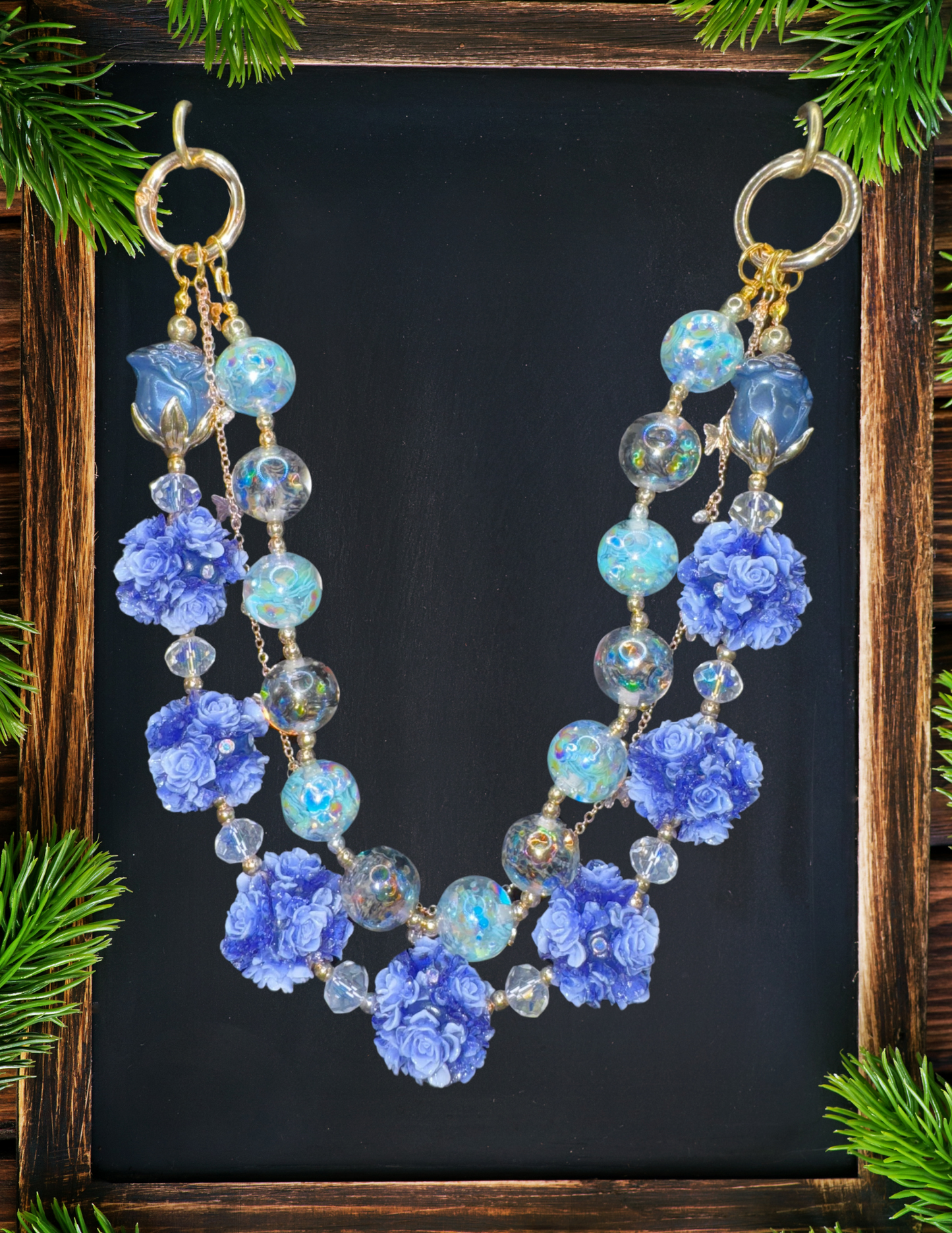 Royal blue layered chain
