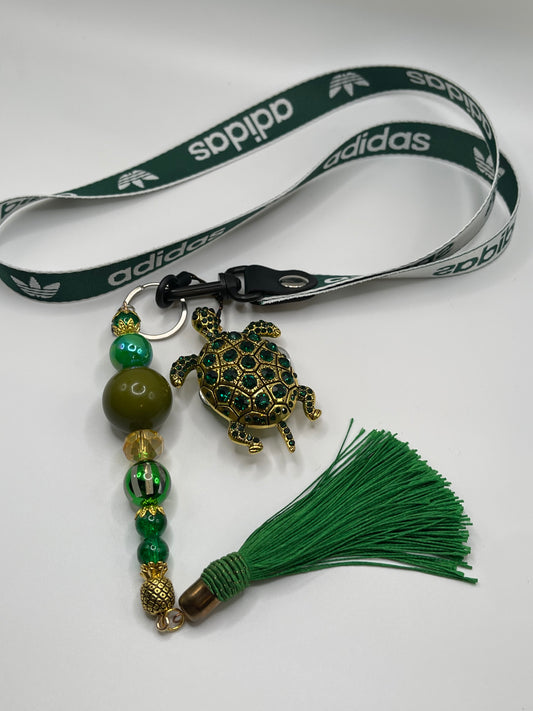 Turtle Tassle Keychain